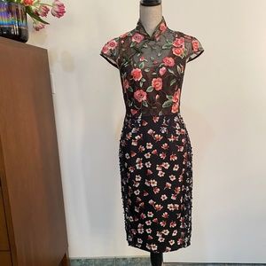 Byron Lars Floral Lace Dress